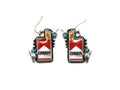 Western Cowboy Killer Cigarette Dangle Earring