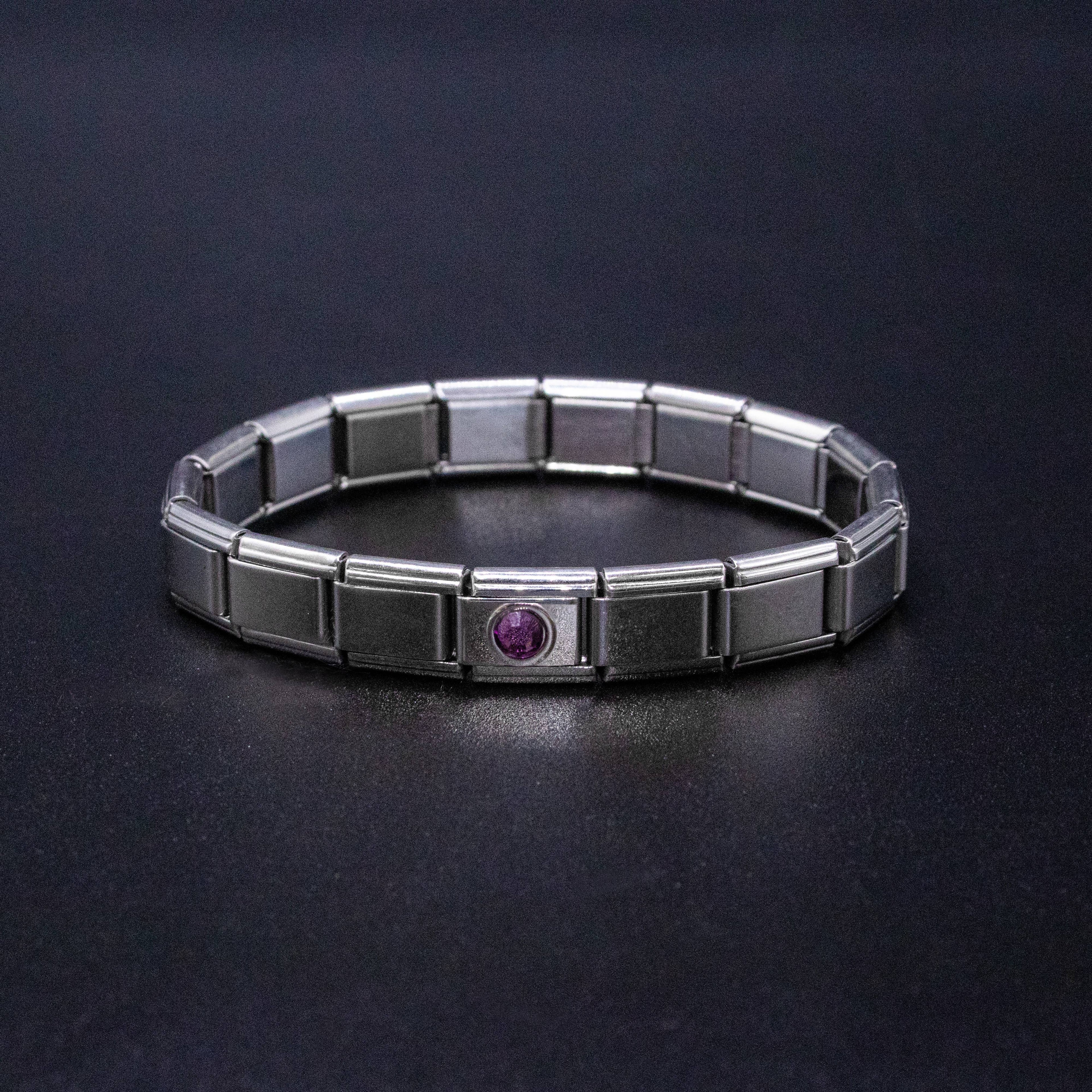Italian Charm Bracelet Birthstone - Link Jewelry