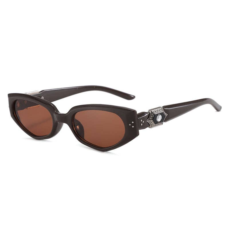 Retro Black Cat Eye Sunglasses for Women Stylish Outdoor Wear