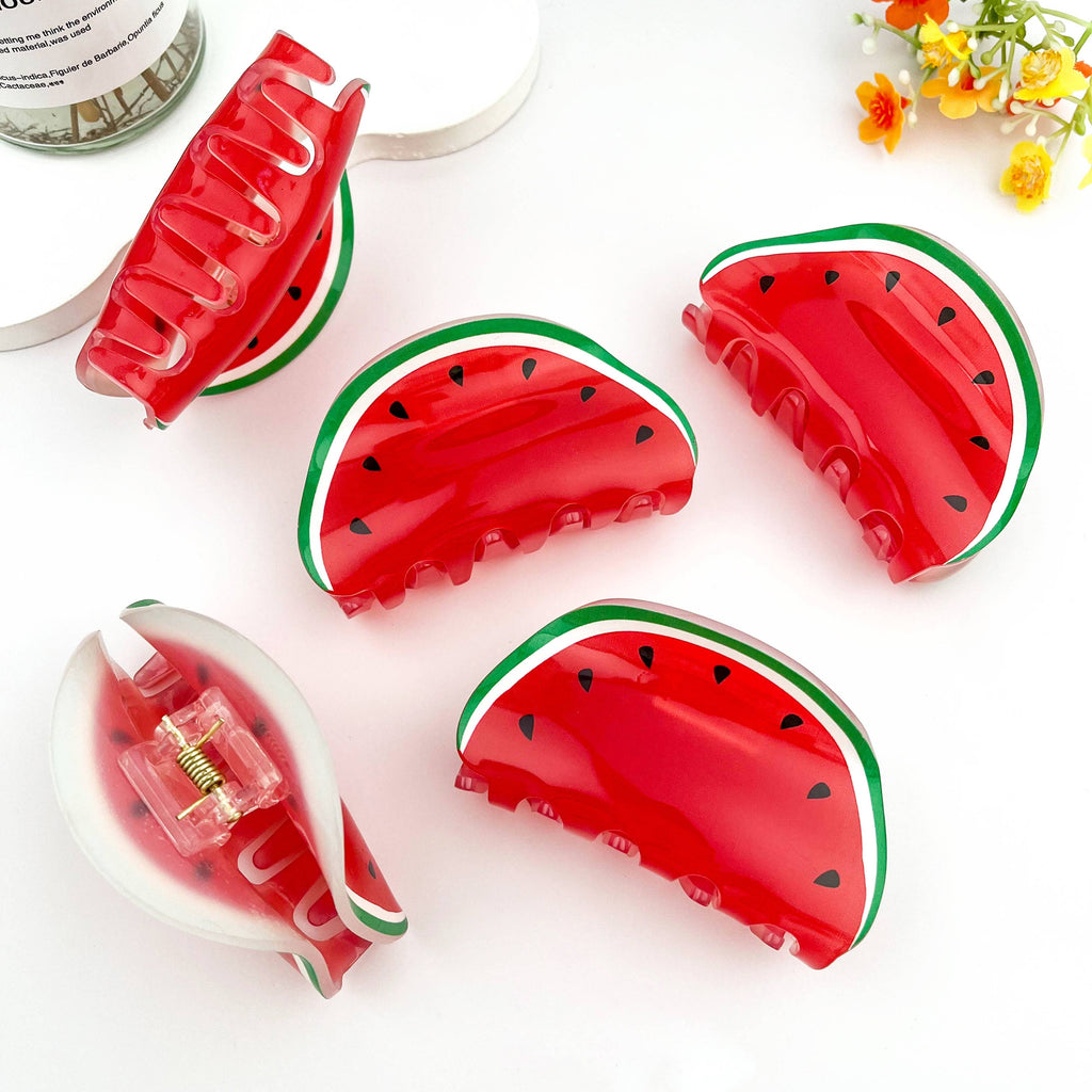Juicy Watermelon Fruit Hair Claw Clip – Fun Summer Style