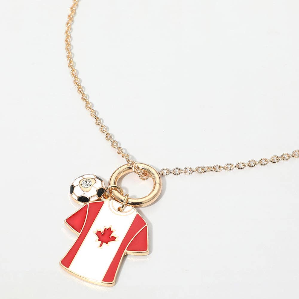 World Cup Soccer Jersey Necklace