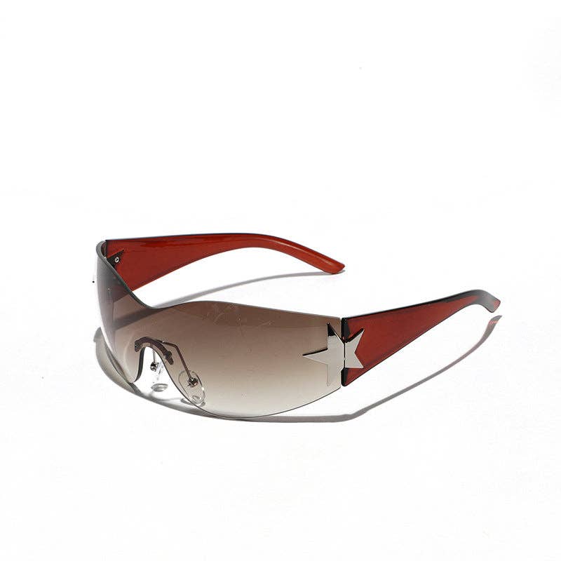Trendy Star-Shaped Rimless Sunglasses for Men and Women