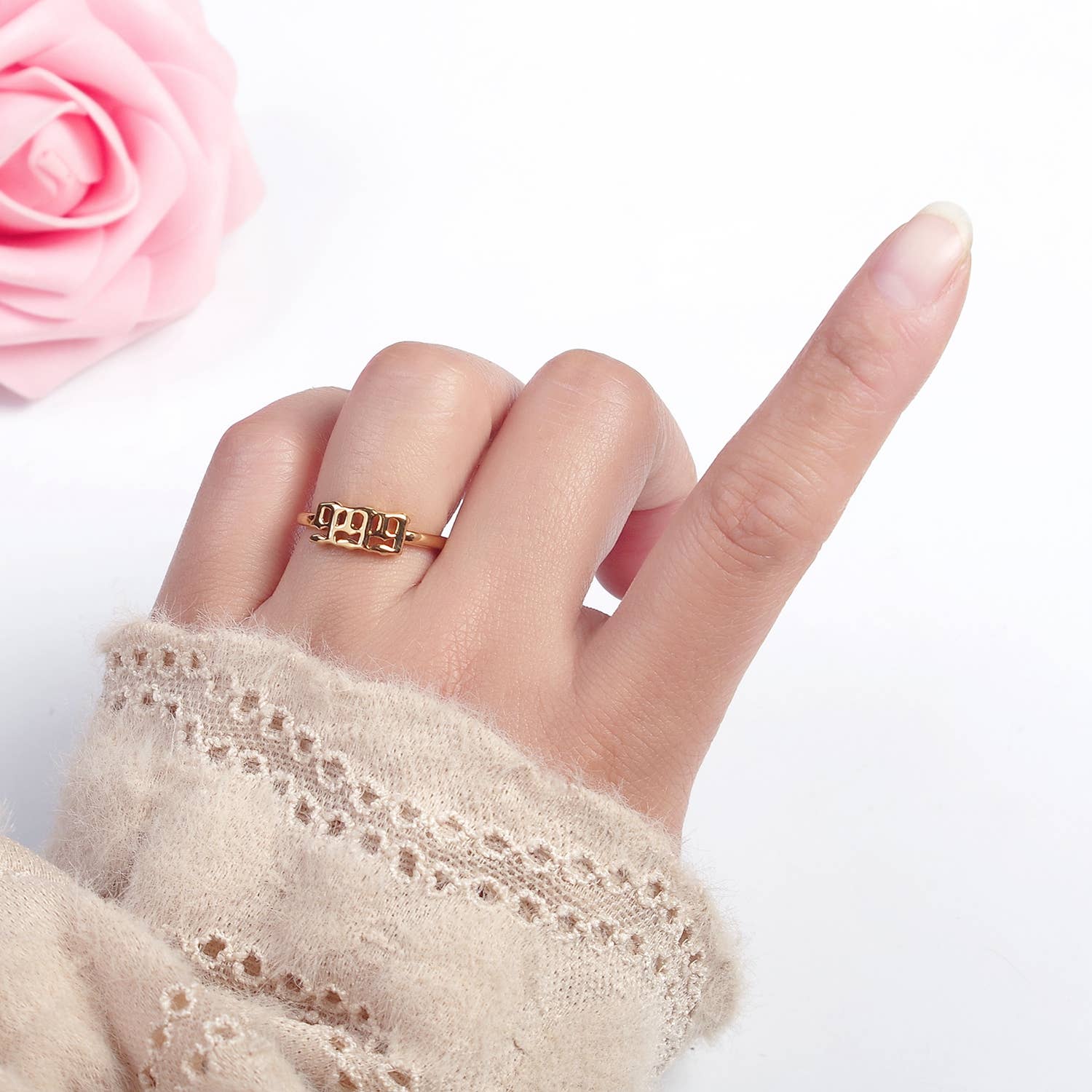 Gold/Silver Number Minimalist Casual Open Ring O2047~O2064