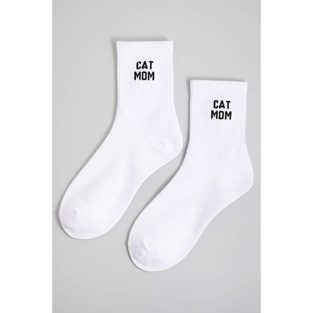 CAT MOM CREW SOCKS