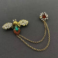 Vintage Rhinestone Bee Brooch