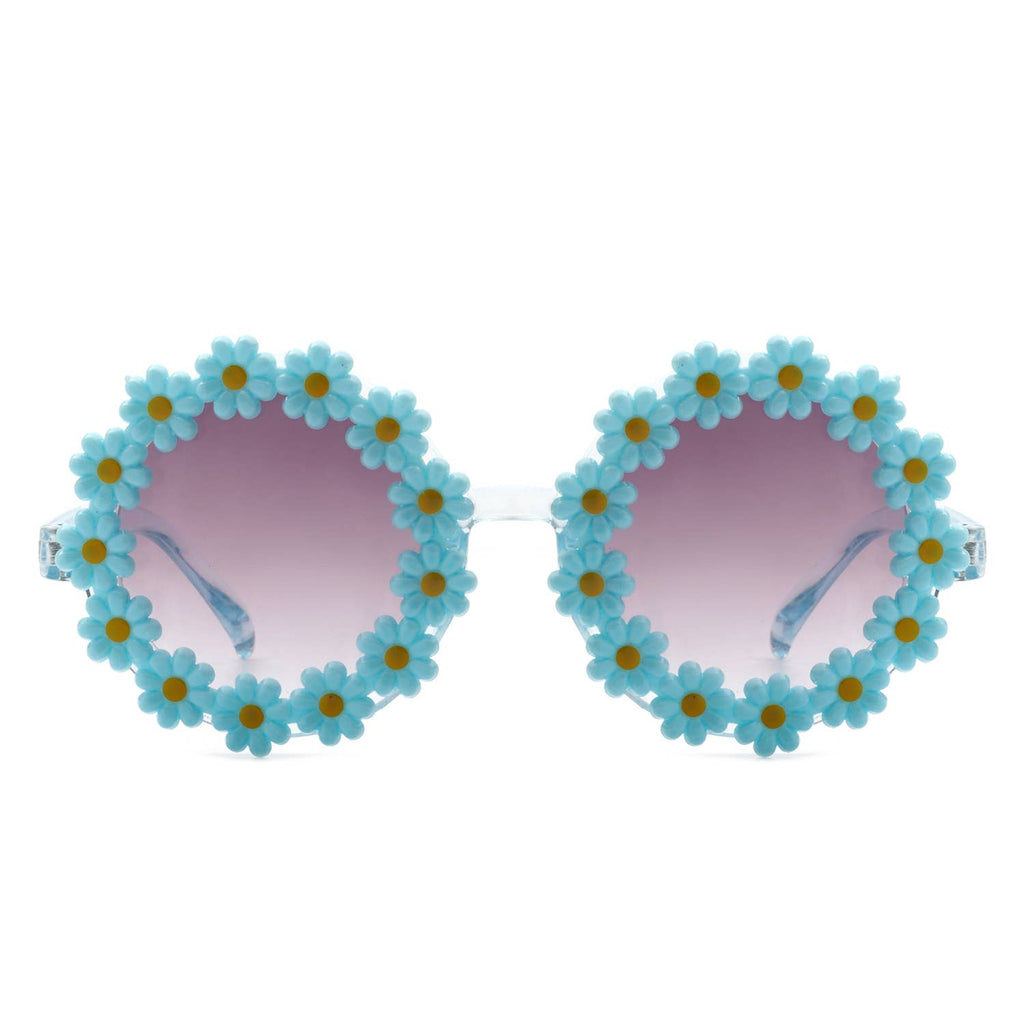 Kids Round Flower Sunglasses
