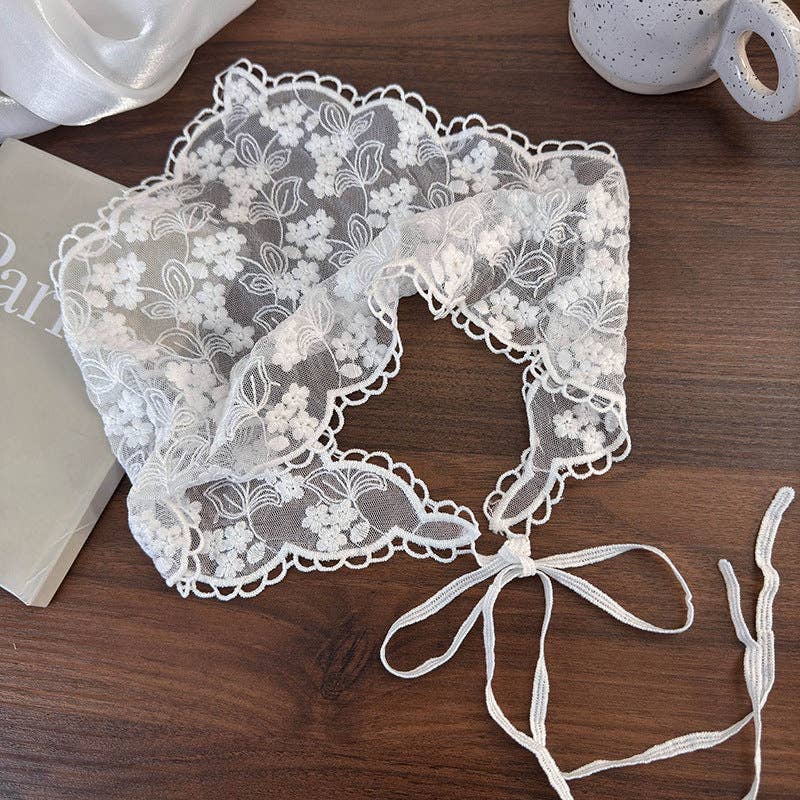 Vintage Floral Lace Headscarf for Women - Cute Travel Accessories
