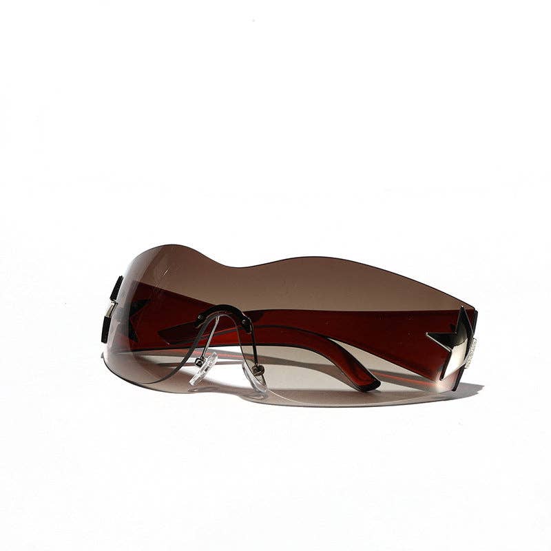 Trendy Star-Shaped Rimless Sunglasses for Men and Women