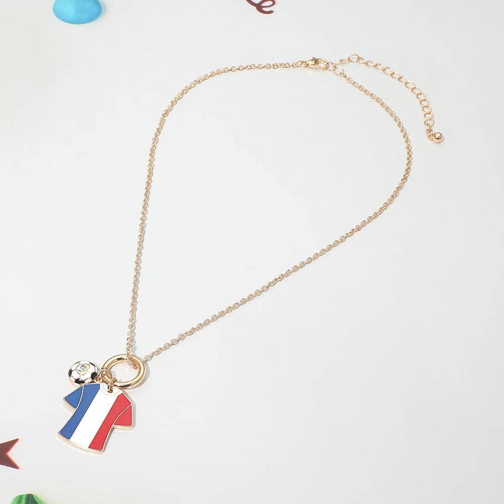 World Cup Soccer Jersey Necklace