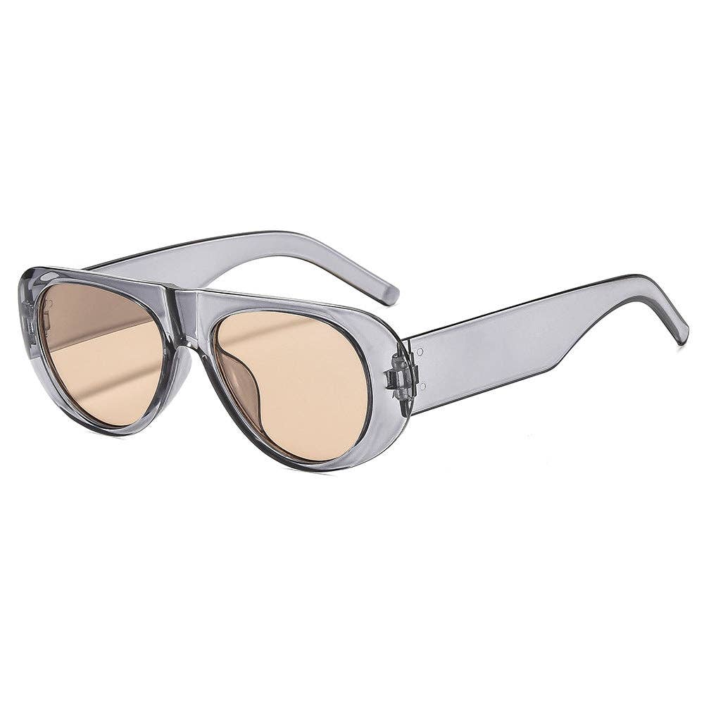Trendy Oval Sunglasses for Women and Men - UV400 Protection