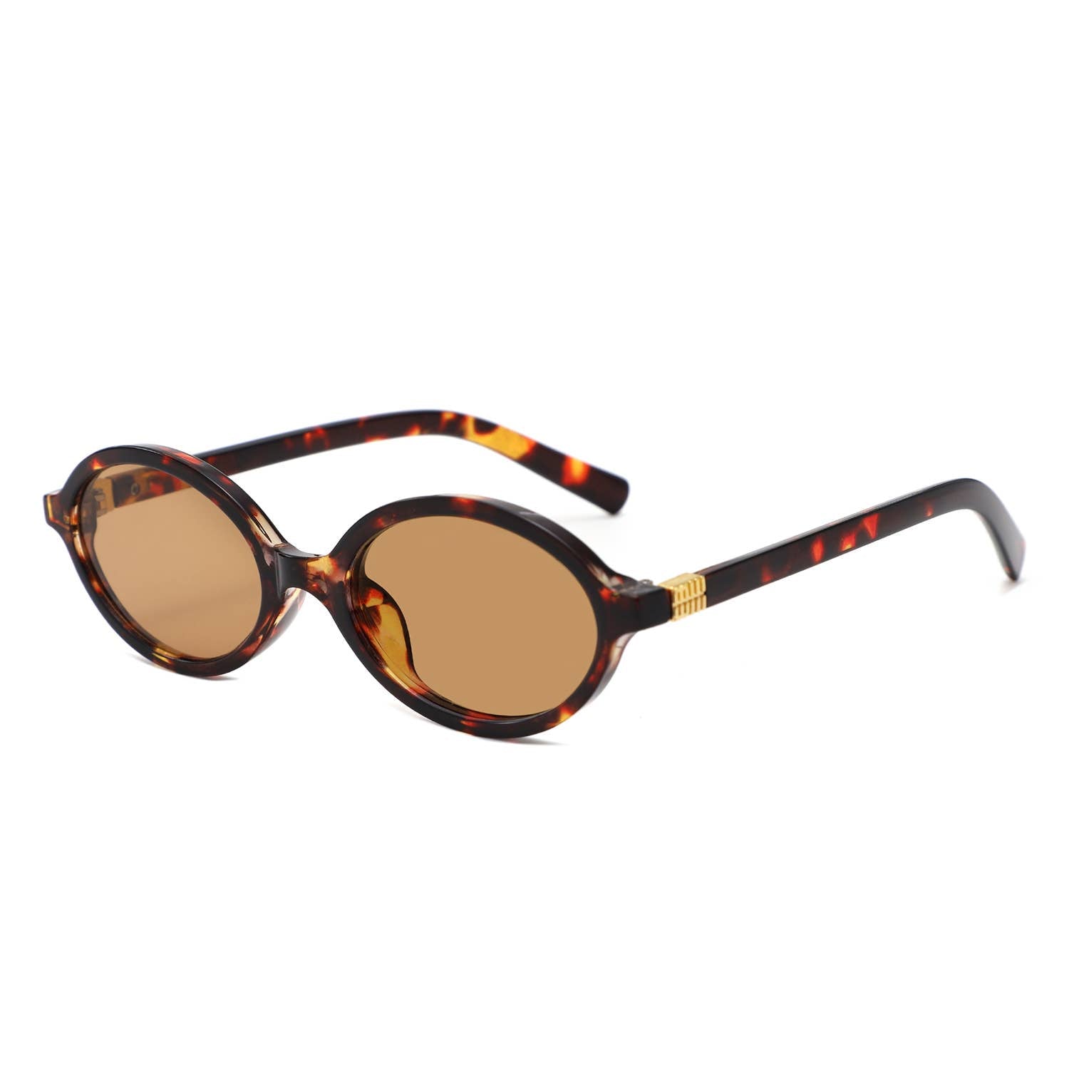 Retro Oval Slim Vintage Round Sunglasses