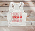 Latina Af Cropped Tank Top