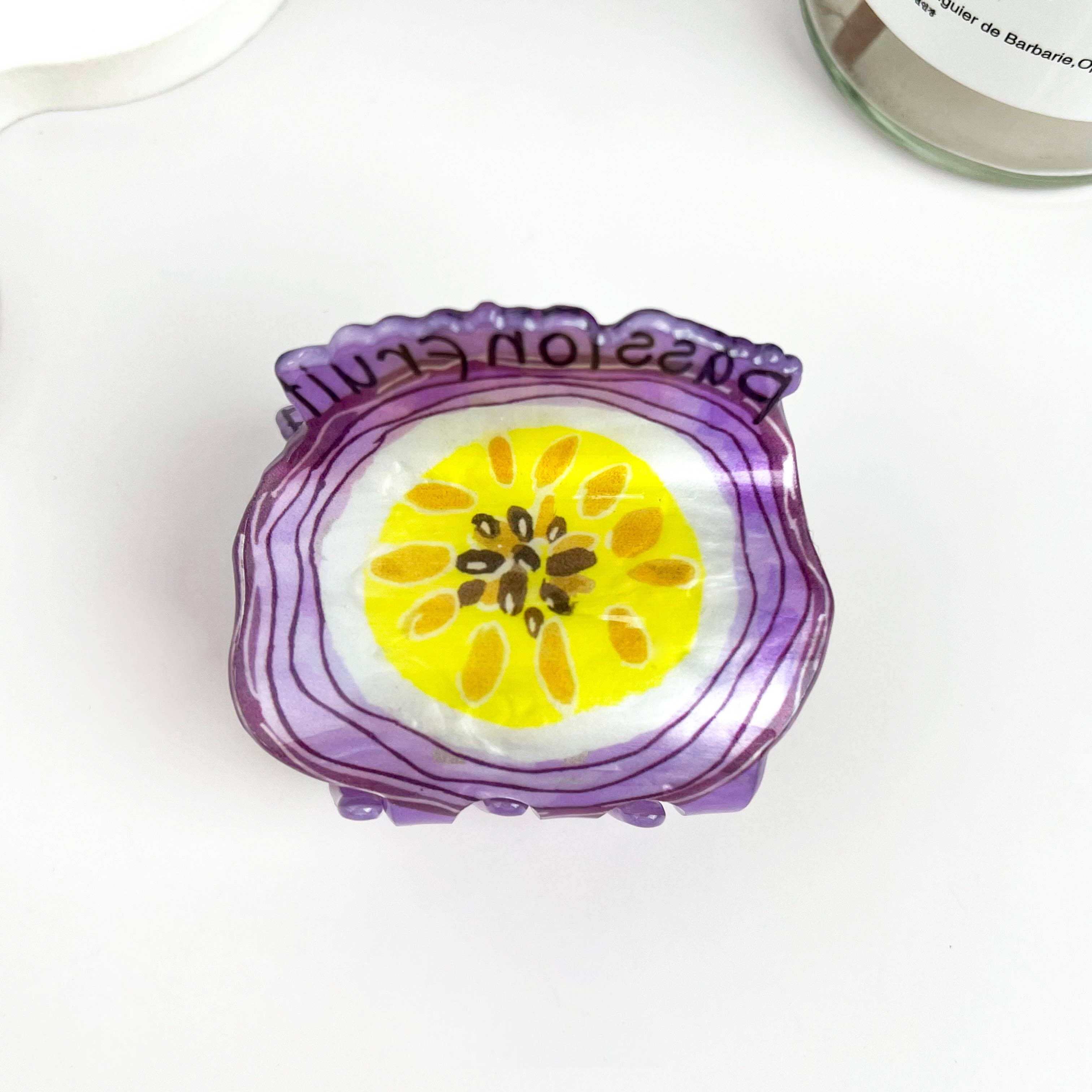 Cute & Fun Versatile Fruit Print Hair Claw Clip