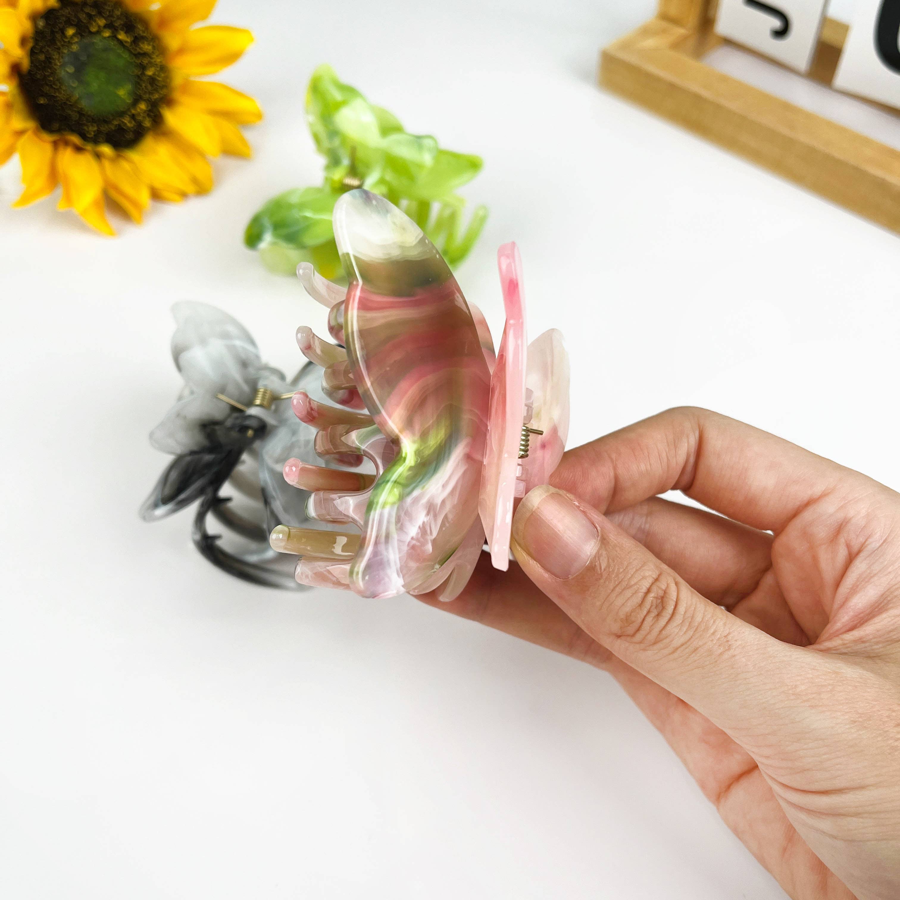 Double Wings Butterfly Hair Claw Clip