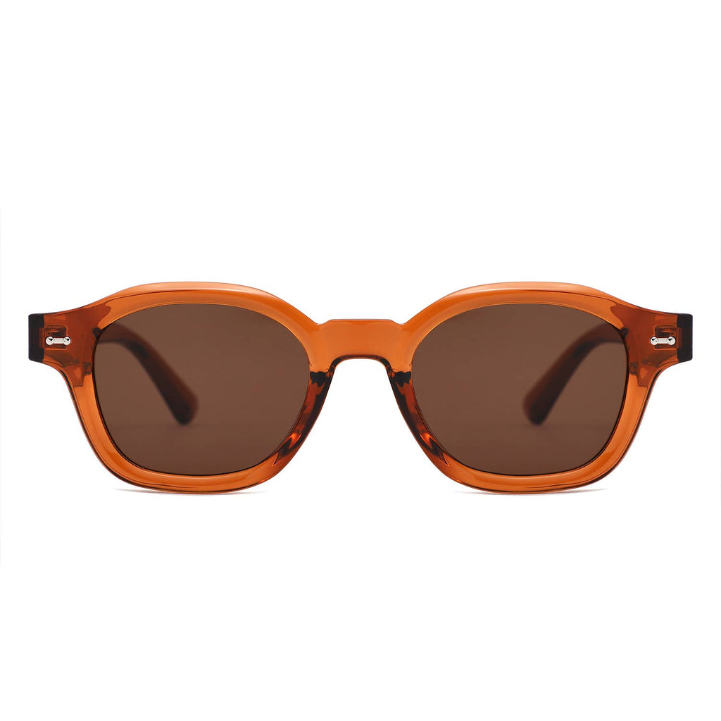 Classic Round Thick Frame Modern Sunglasses