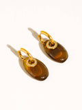 Canari 18K Gold Non-Tarnish Resin Hoop Earrings