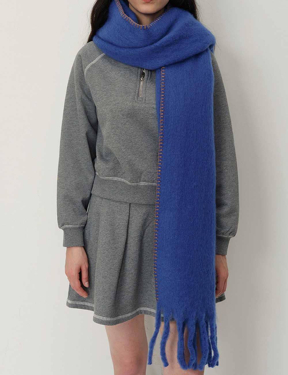 Warm Plush Thick Cashmere Fringe Winter Scarf DP25F607
