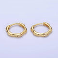 14K Gold Filled 13mm Rounded Huggie Earrings in Gold & Silver | P478 P479