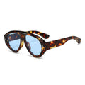 Trendy Pilot Sunglasses in Burgundy with Full Frame