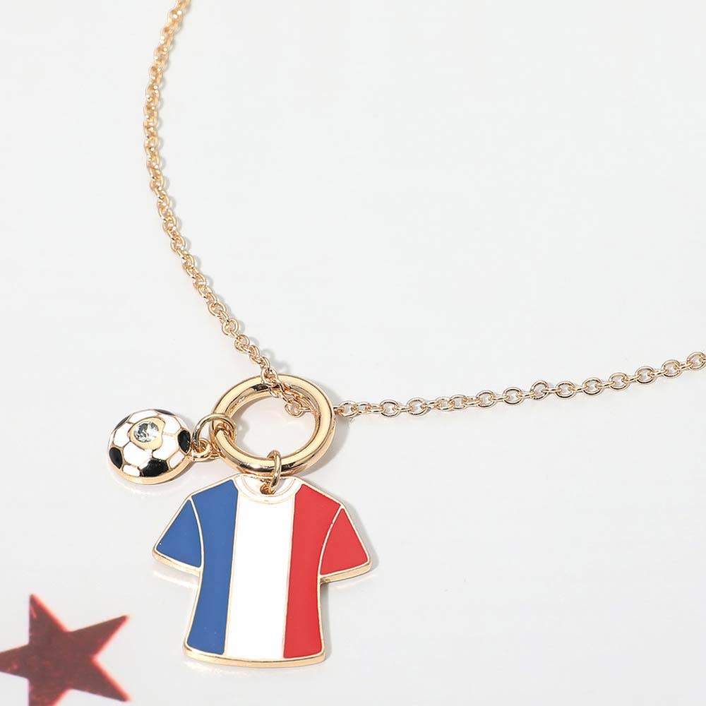 World Cup Soccer Jersey Necklace