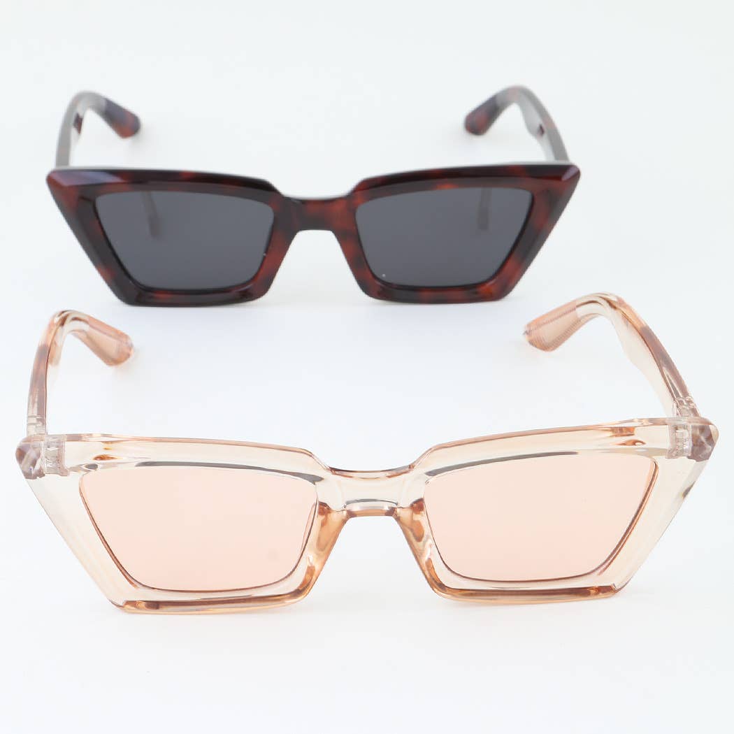 Chic Geometric Cateye Sunglasses