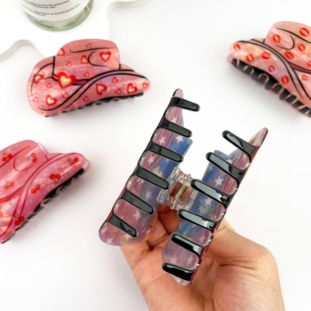 Cartoon Juice Can Print Hair Claw Clip