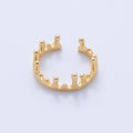 18K Gold Filled Minimalist Molten Drip Ring | O1734