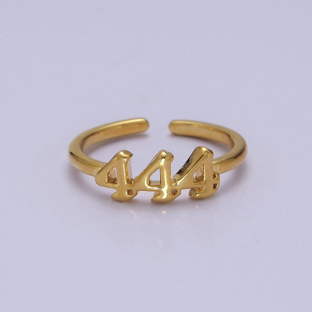 Dainty Angel Number Ring, Minimalist Gold Filled Ring Unisex