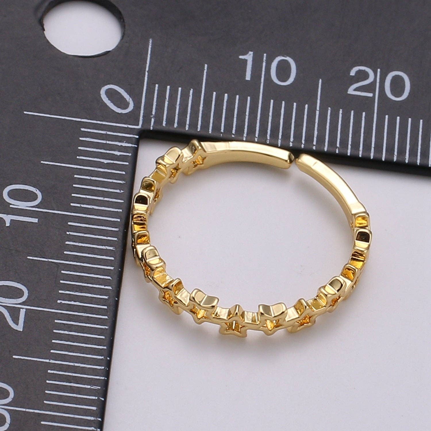 Dainty Star Ring, Gold Minimalist Ring, Stacking Rings for Women, Simple Open Ring, 18k Gold Filled Ring, Gift for Her