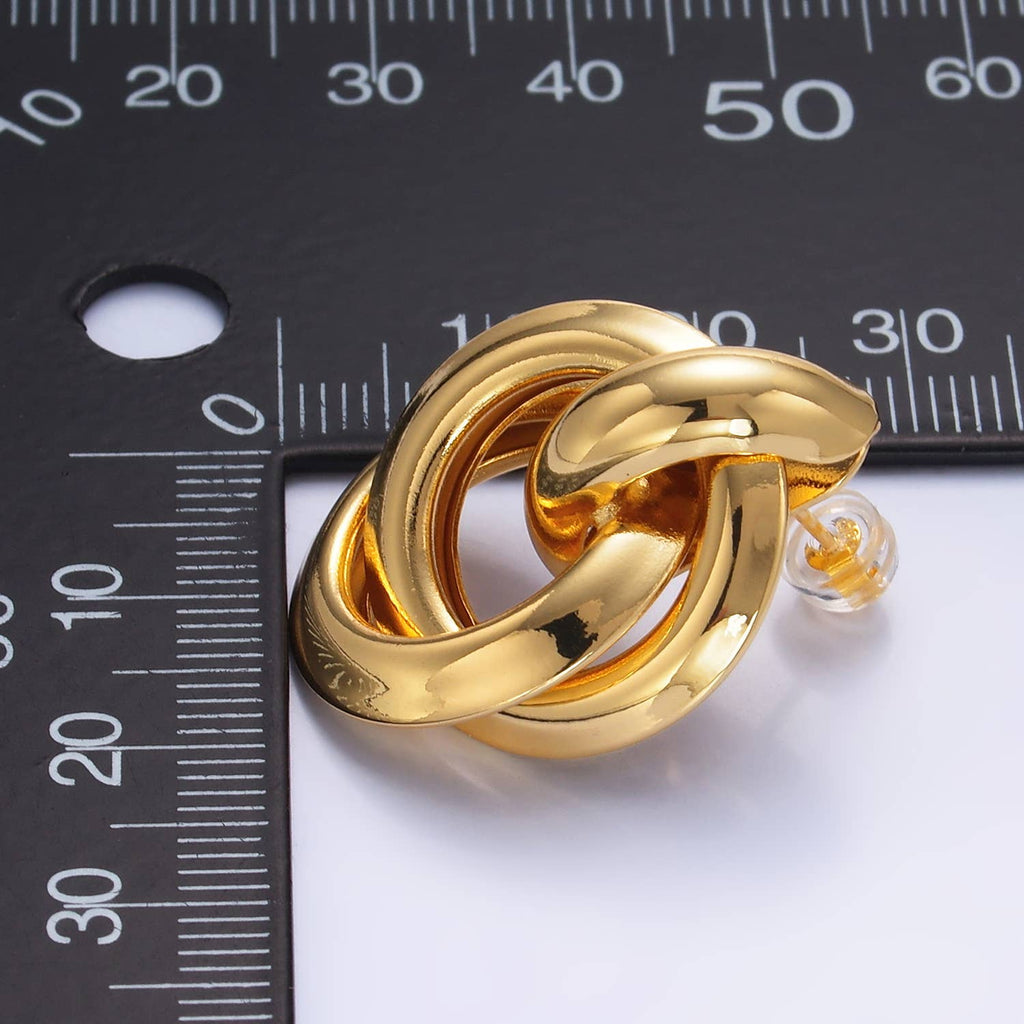 24K Gold Filled Minimalist Door Knocker Studs | Q526 Q530