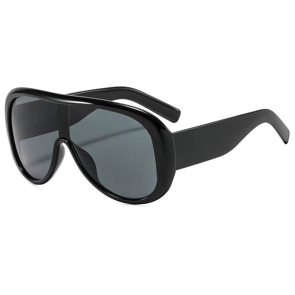 Trendy Oversized Sunglasses for Women with Geometric Design