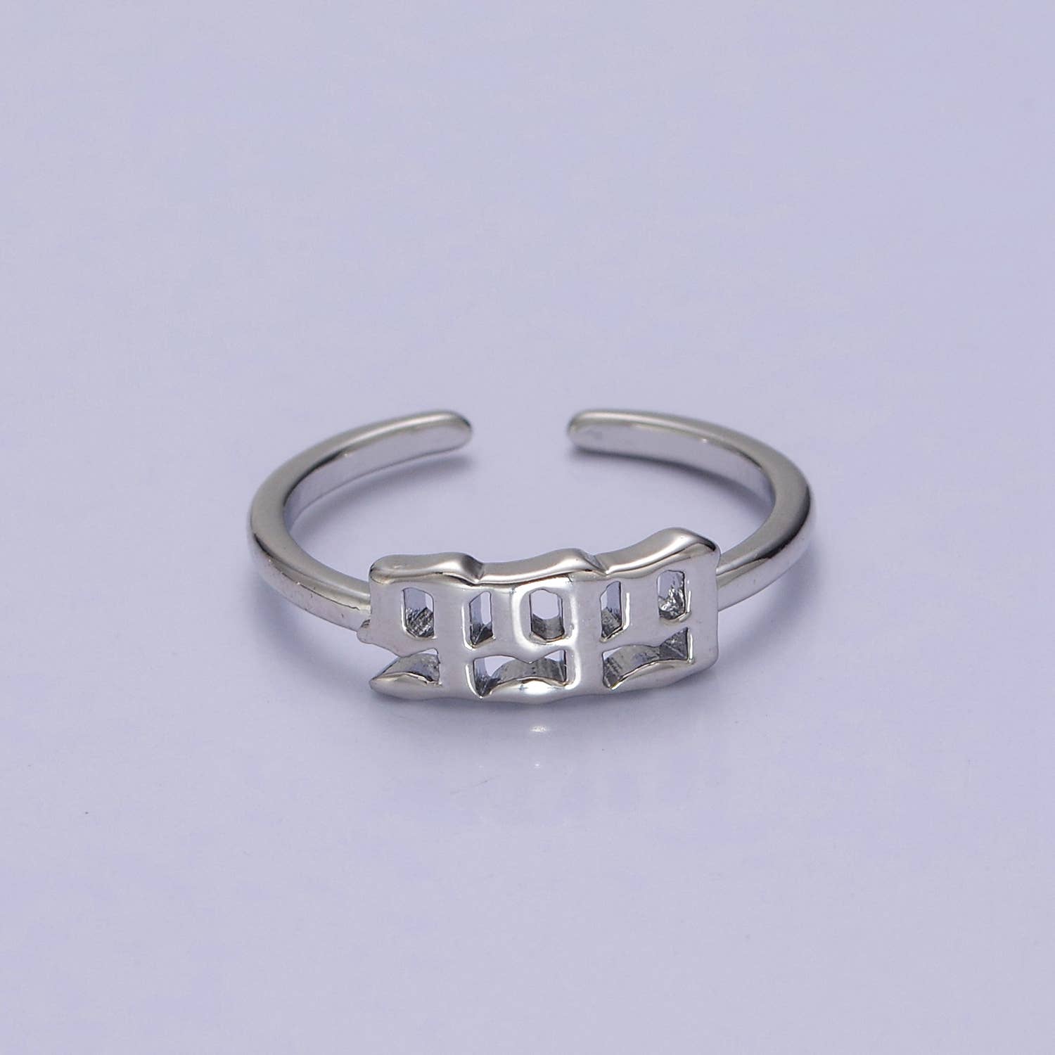 Gold/Silver Number Minimalist Casual Open Ring O2047~O2064