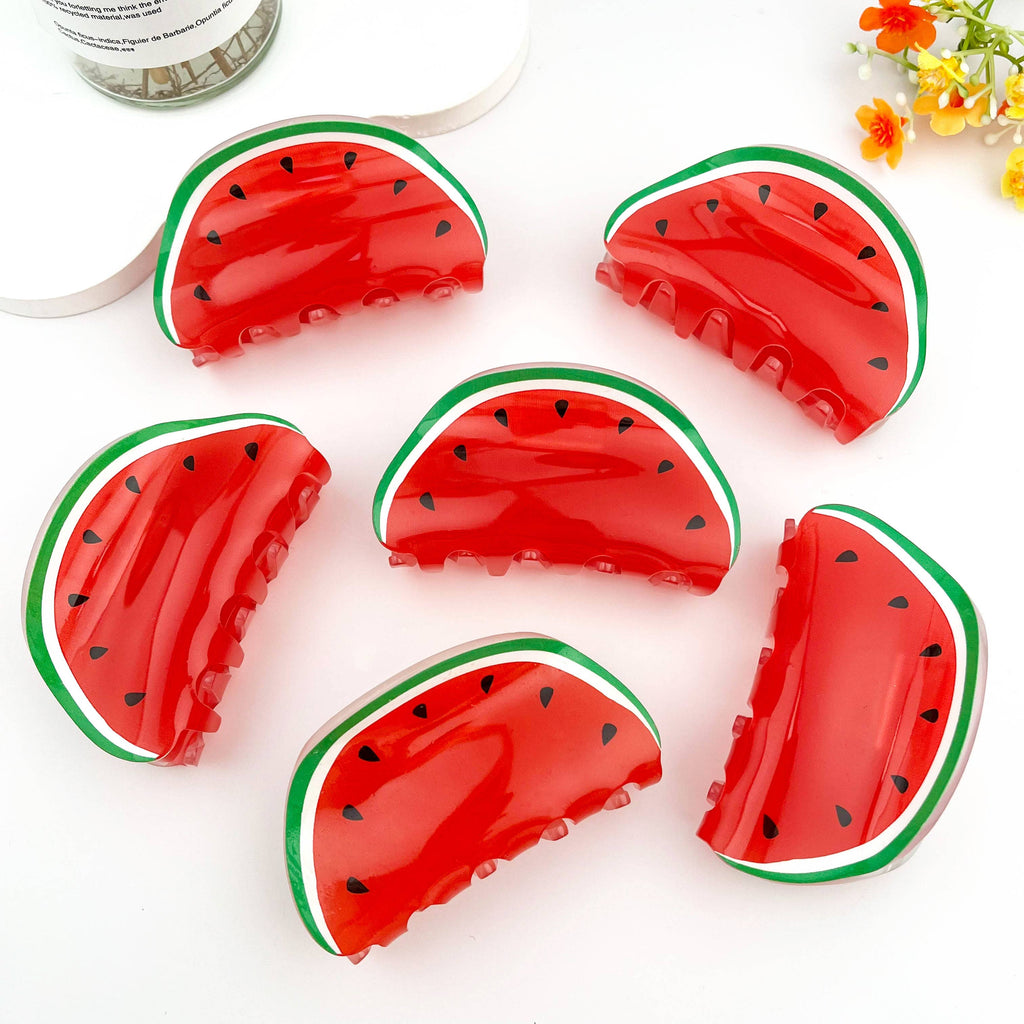 Juicy Watermelon Fruit Hair Claw Clip – Fun Summer Style
