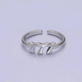 Gold/Silver Number Minimalist Casual Open Ring O2047~O2064