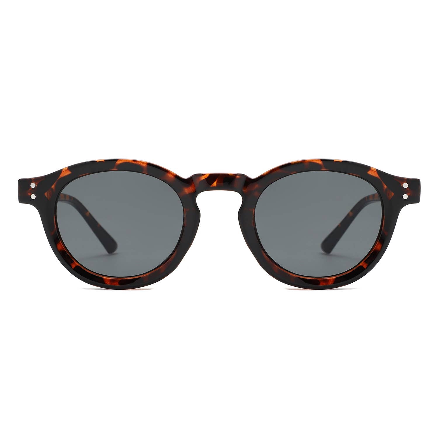 Classic Round Keyhole Tinted Lens Circle Fashion Sunglasses