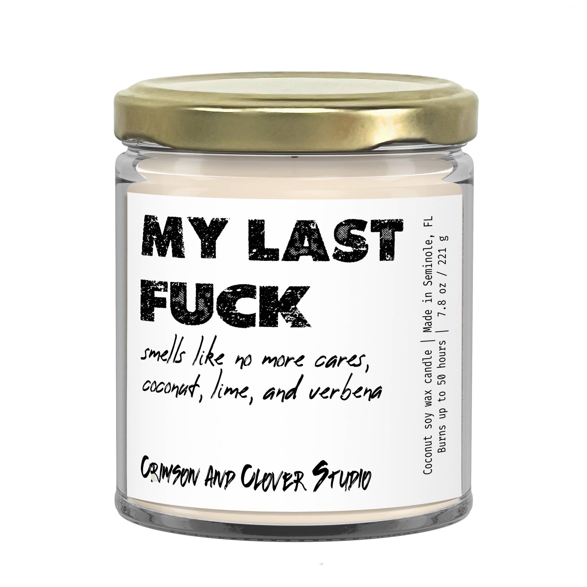My Last Fuck Funny Candle
