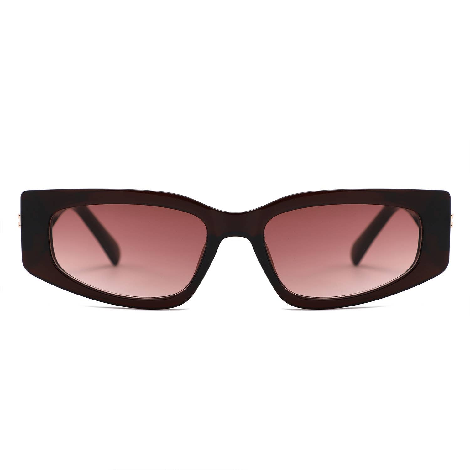 Slim Rectangle Thick Frame Narrow Fashion Sunglasses