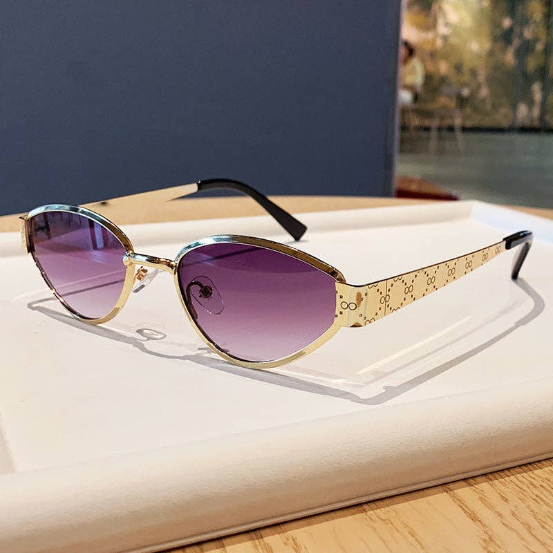 Trendy Metal Cat Eye Sunglasses for Women