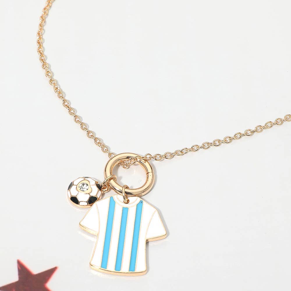 World Cup Soccer Jersey Necklace